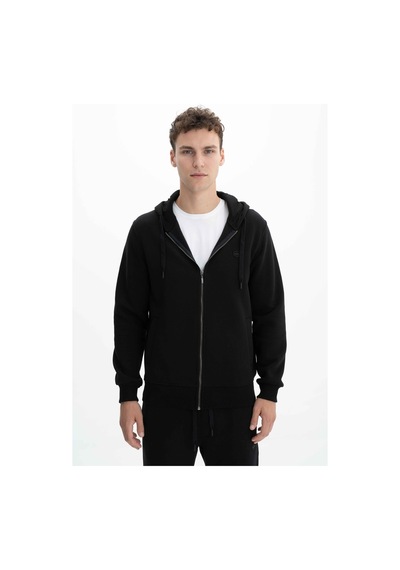 AR-MA Arma Erkek Regular Fit 3 İplik Şardonlu Tam Fermuar Kapüşonlu Cepli Sweatshirt 001