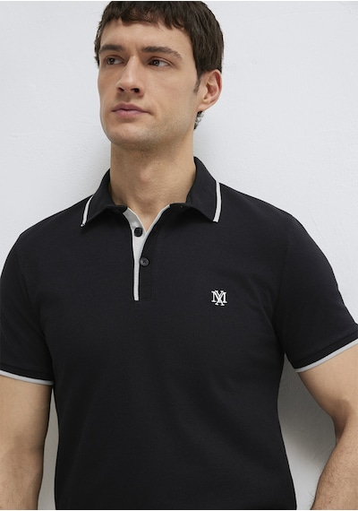 Mavi - Siyah Polo Tişört 0613266-900 Siyah