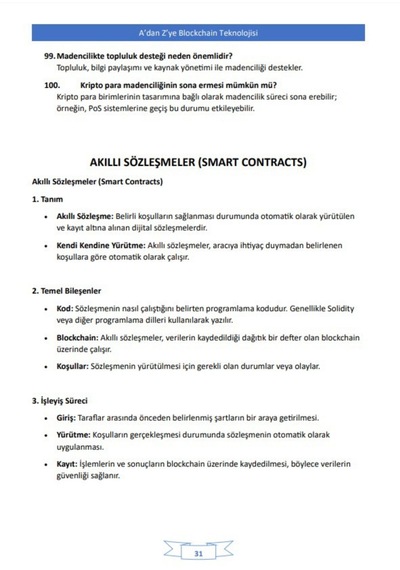A Dan Z Ye Blockchain Ders Notları