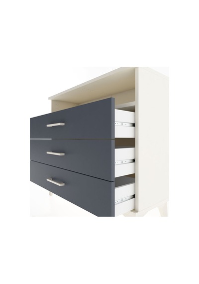 Arges Şifonyer Tek Raflı 3 Çekmeceli 88x30x80 Aytaşı-antrasit Aytaşı