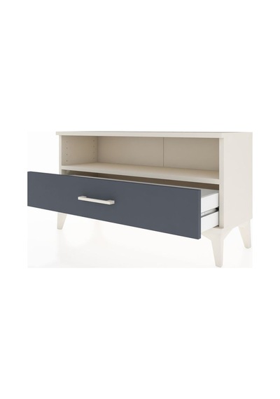 Arges Şifonyer Tek Raflı Tek Çekmeceli 88x30x48 Aytaşı-antrasit Aytaşı
