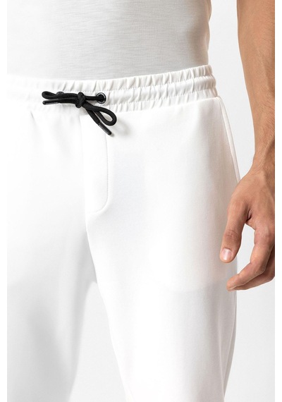 Back And Bond Beyaz Regular Fit Pamuklu Beli Bağlamalı Jogger Pantolon Çok Renkli