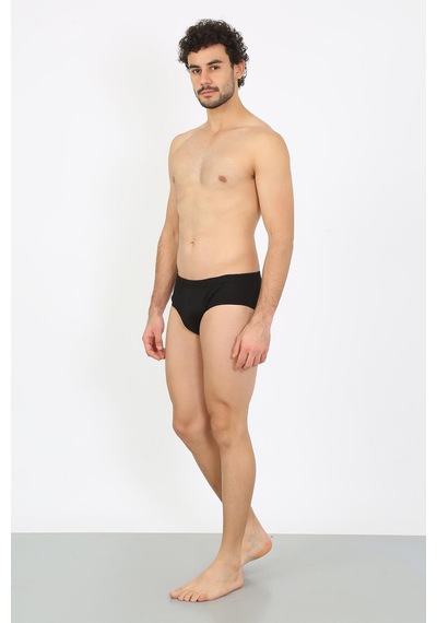 İbrahim Burak Etiler Collection Moda Çizgi Erkek Pamuk 3lü Siyah Slip 40129 Sıyah