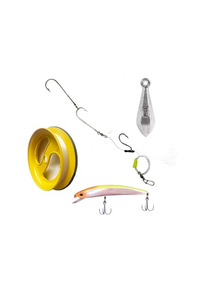 Avlivari Tekne İle Lüfer Avı Komple Set Sırtı Takımı 150 Gr-8977