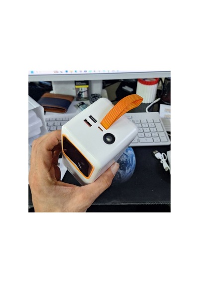 60000 Mah 22.5w Hızlı Şarj Powerbank 6 Çıkışlı Dahili 3 Kablolu Led Fenerli Dijital Göstergeli- Re-f406 Diğer