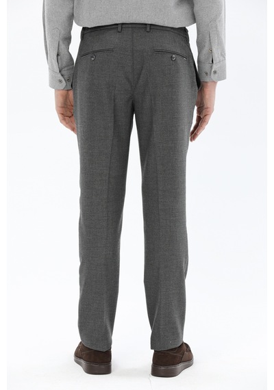 Finesuits Erkek Desenli Klasik Pantolon 2422105005.pvycs Gri