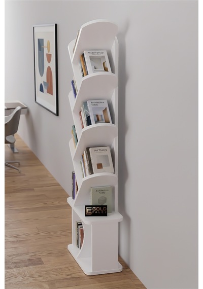 Kitaplık Modern Dekoratif Kitap Rafı Çok Katlı Kitap Standı Ofis Organizer Yaprak 7062 Ttaverten Beyaz Kitaplık Modern Dekoratif Kitap Rafı Çok Katlı Kitap Standı Ofis Organizer Yaprak 7062 Ttaverten Beyaz