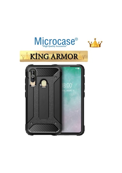 Samsung Uyumlu Galaxy A60 - M40 King Serisi Armor Kilif+Cam(Seç) 373092725