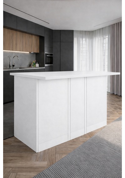 Wanda 2 Kapaklı Mutfak Adası - Çok Amaçlı Dolap - Hazır Mutfak Dolabı - Erzak-kiler Dolabı Beyaz Wanda 2 Kapaklı Mutfak Adası - Çok Amaçlı Dolap - Hazır Mutfak Dolabı - Erzak-kiler Dolabı Beyaz