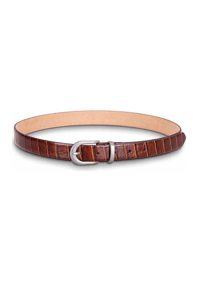 Bloominbag Bloom İn Still Kadın Hakiki Deri Kemer - Camel Croco Taba