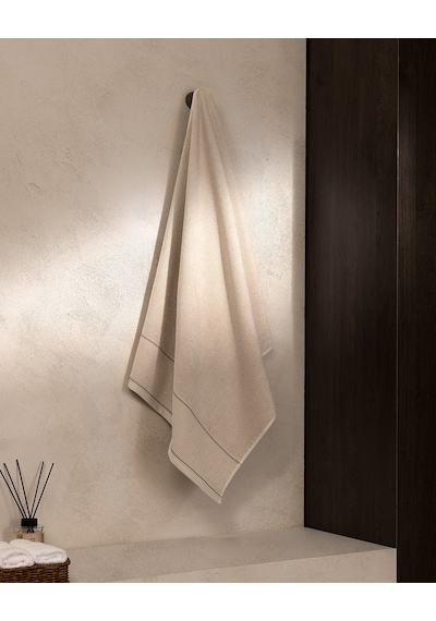 Madame Coco Genevieve %100 Pamuk Banyo Havlusu - Bej - 70x140 Cm 8684427342770 Çok Renkli
