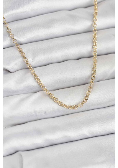 Cm Gold Renk Pirinç Halkalı Model Kadın Kolye - Lisinya altın