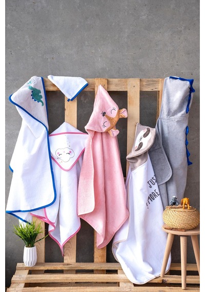 Baveno %100 Pamuk 60x110 Tembel Hayvan Başlıklı Kadife Bebek & Çocuk Kundak