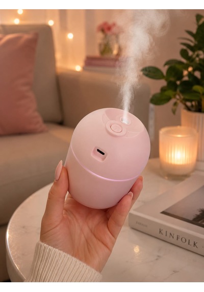 P08 Humıdıfıer Pembe Taşınabilir Araç Oda Hava Nemlendirici