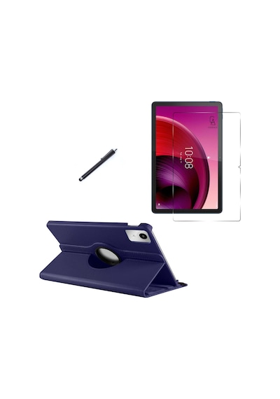 Lenovo Tab K11 Tb-330fu Uyumlu Kılıf Dönebilen Standlı Tablet Kılıfı + Ekran Koruyucu + Kalem
