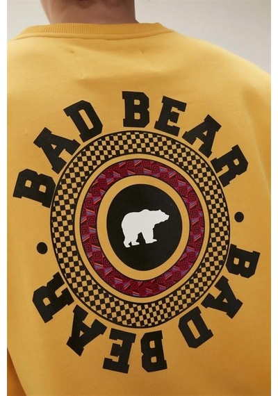Bad Bear Round Crewneck Erkek Sweatshirt-25281 Sarı