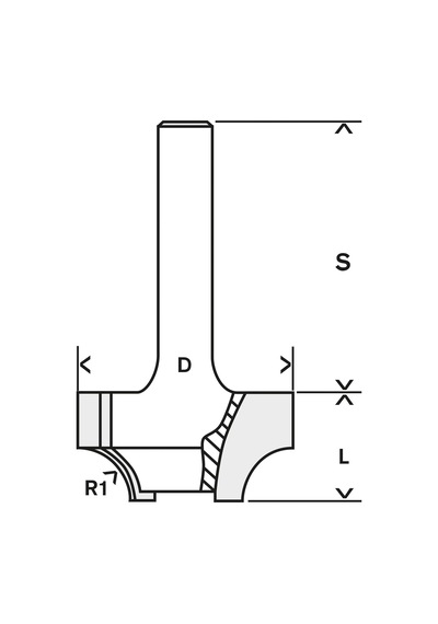 Bosch 6mm Şaftlı Profil Çekme Freze Ucu 6 25,4 46 2608628459