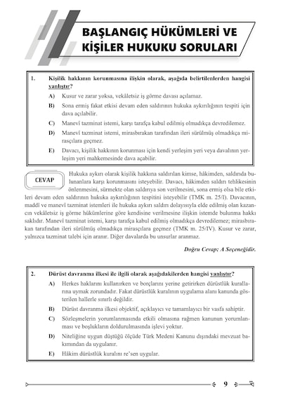 Adli Hakimlik Özel Hukuk Soru Bankası 21. Baskı Monopol Yayınları
