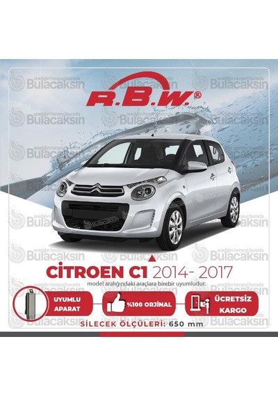 Citroen C1 Muz Silecek Takımı (2014-2017) RBW