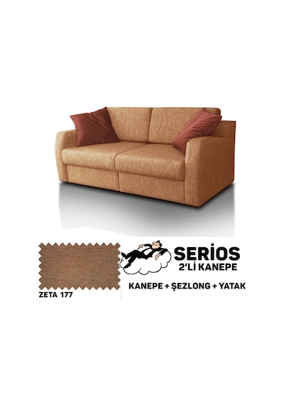 Serios Şezlonglu Yataklı Kanepe - Zeta 177