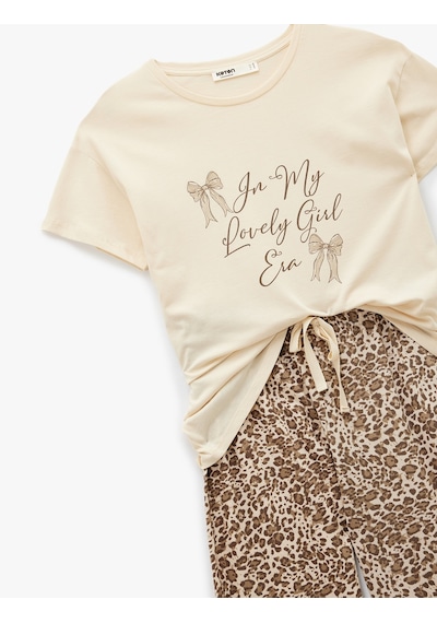 Koton Rahat Kalıp Pamuklu Örme Pijama Takımı Kahverengi Desenli 6wlk40271mk Kahverengi Koton Rahat Kalıp Pamuklu Örme Pijama Takımı Kahverengi Desenli 6wlk40271mk Kahverengi
