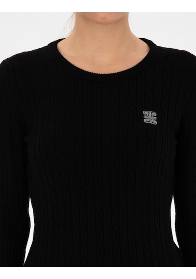 Pierre Cardin Kadın Siyah Kazak /triko 50317072-vr046 Siyah