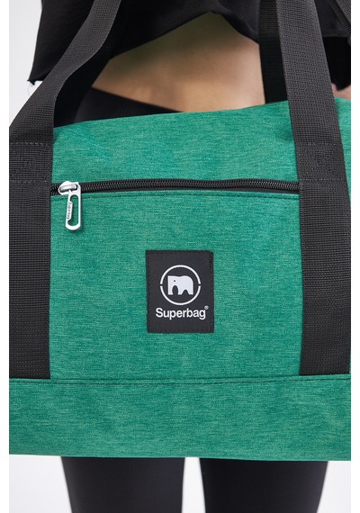 Superbag Seyahat Spor Çantası Yeşil Kadın Erkek Unisex Yeşil - Siyah