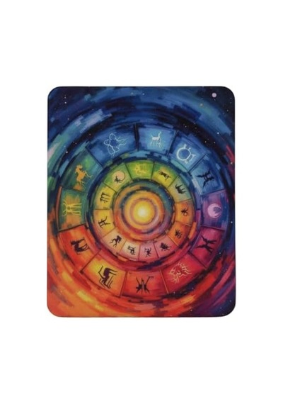 Baskılı Desenli Renkli Tip Kaymaz Taban Optik Bilgisayar Notebook Mouse Pad Maus Pad Astroloji