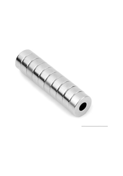 10 Adet 15X5X5 Delikli Halka Güçlü Neodyum Mıknatıs Magnet
