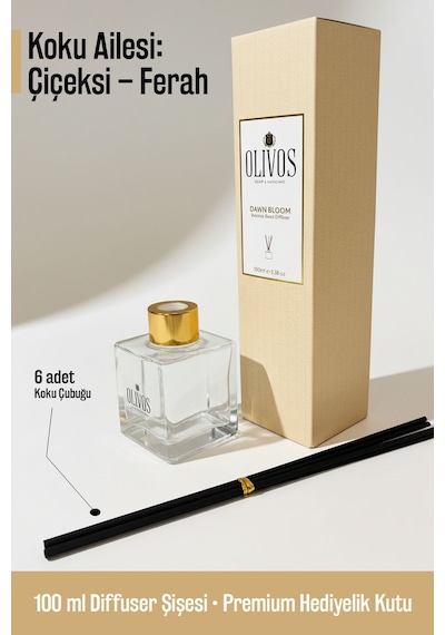 Dawn Bloom Mimoza Çubuklu Oda Kokusu 100 Ml Ferah Ve Çiçeksi Uzun Süreli Koku Yayılımı Mimoza