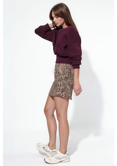 Hiccup Busem Kadın Pamuk-polyester Sweatshirt Bordo - Kırmızı