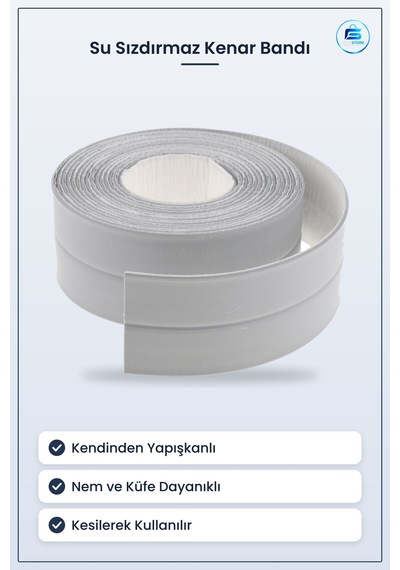 Su Sızdırmaz Banyo Lavabo Küvet İzolasyon Şerit Bant Kendinden Ya