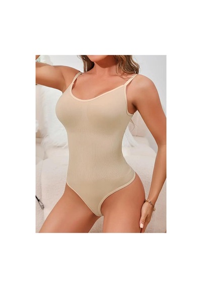 Zıbın String Model Toparlayıcı Çıtçıtlı Body Korse 9052 Bej