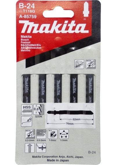Makita A-85759 Dekupaj Testere B-24 Ince Metal Kesici