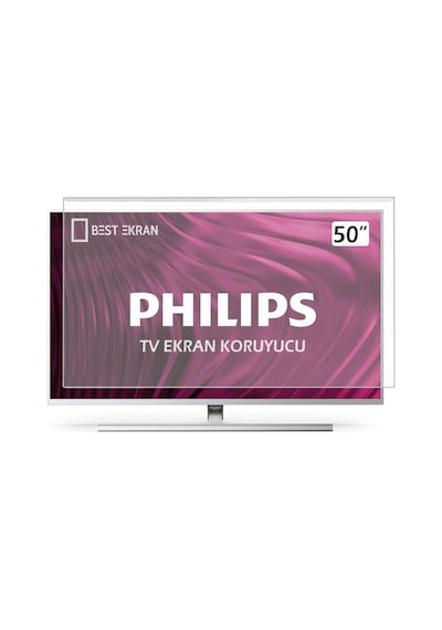 Phılıps Uyumlu 50pus8808 Tv Ekran Koruyucu -  50" İnç 126cm Ekran Koruyucu Ambilight