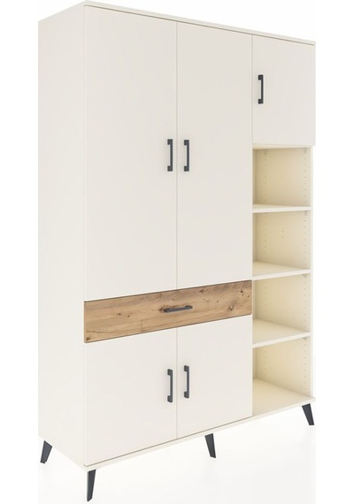 Hyperion Dolap 10 Raflı Tek Çekmeceli 5 Kapaklı 132x44x195 Aytaşı-aytaşı/çam Aytası/atlas Çam Hyperion Dolap 10 Raflı Tek Çekmeceli 5 Kapaklı 132x44x195 Aytaşı-aytaşı/çam Aytası/atlas Çam