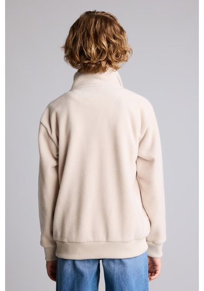 Defacto Oversıze İçi Yumuşak Tüylü Polar Sweatshirt Erkek Çocuk I4690a826wner118 Ekru-er118