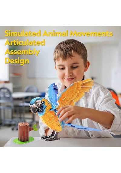 National Geographic - Mavi Macaw Papağanı 3d Puzzle Ds1097h