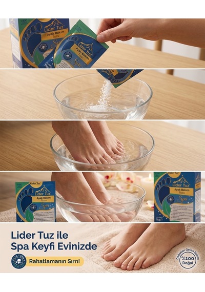 Ayak Bakım Tuzu Spa 1 Kg 4x250 Gr %100 Doğal Mineralli Kaya Tuzu Ve Epsom Tuzu