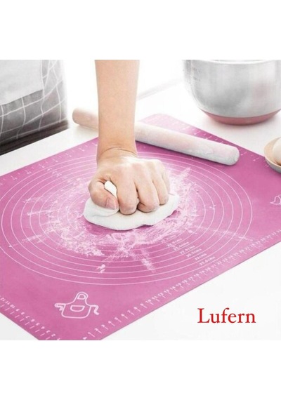 Çok Amaçlı Kaydırmaz Silikon Hamur Açma Matı 50 X 40 Cm Premium Kalite Yıkanabilir Gıda Uyumlu