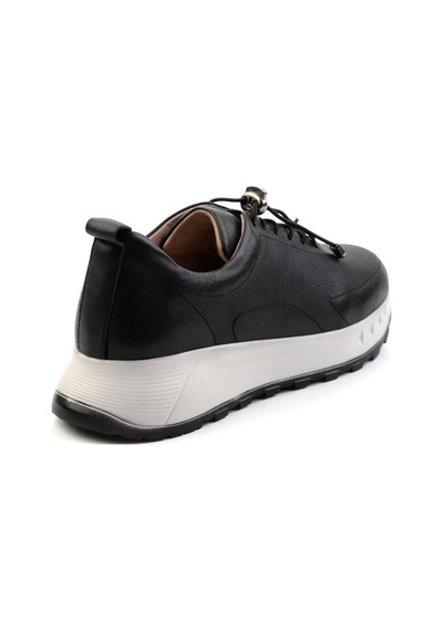 Bambi Siyah Leather Kadın Casual Ayakkabı K01518038603 Siyah