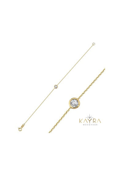 Kayra Mücevher Altın Bileklik Açb103 Sarı Altın