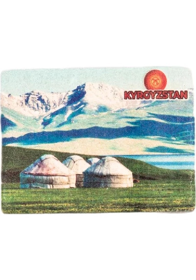 Kırgızistan Temalı Taş Magnet