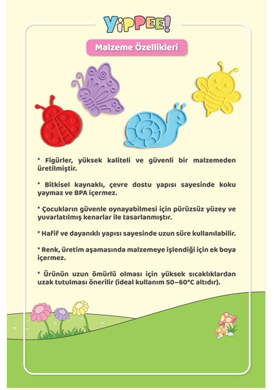 Renkleri Öğreniyorum Böcekler Renk Eşleştirme Oyunu 40 Parça