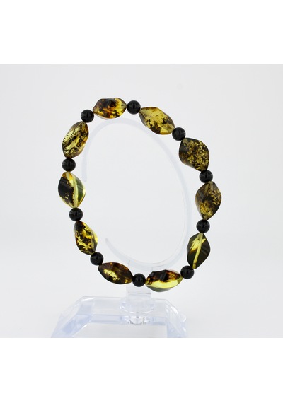 Kehribar Bileklik Özel Tasarım Ambergold Blk23-37 Çok Renkli