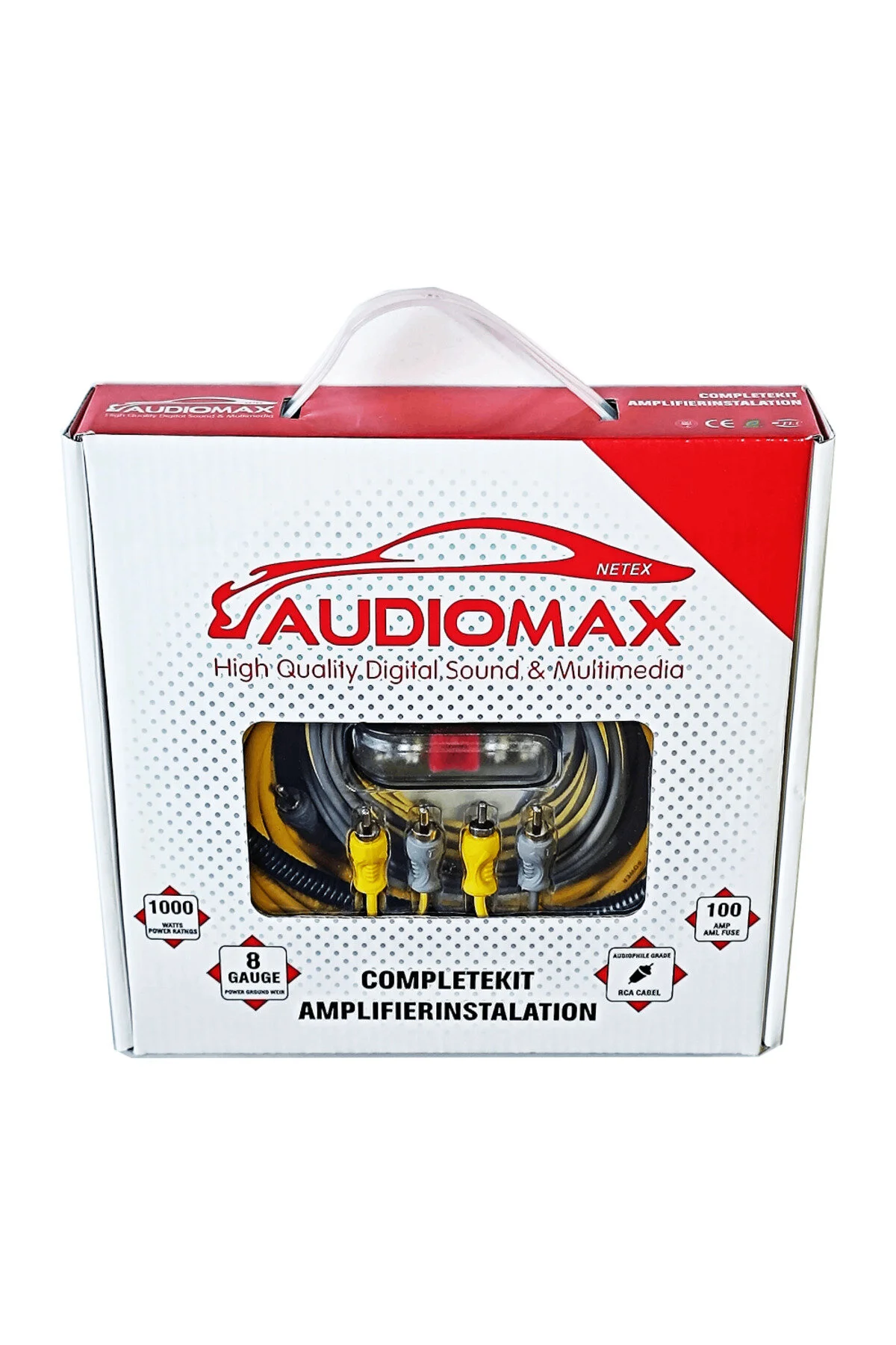 Audiomax 8 Awg 1000watt Full Amfi Kablo Takımı Y Fis Kablo  - Sencan Sound