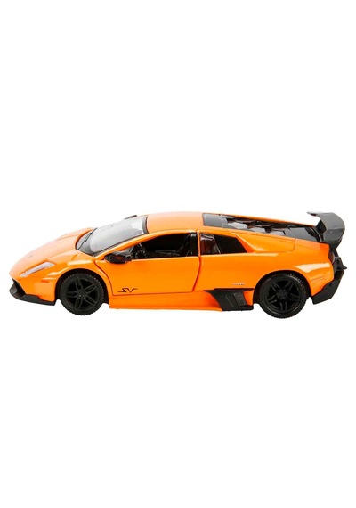 1:32 Rmz City Lamborghini Serisi Die Cast Çek Bırak Model Araba - Turuncu Lamborghini Murcielago Lp 670-4 Sv