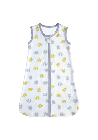 Sitilin Bebek Uyku Tulumu Çift Fermuarlı % 100 Doğal Pamuk Kumaş Özel Kumaş Unisex 0.5 Tog Stl6429 Ekru