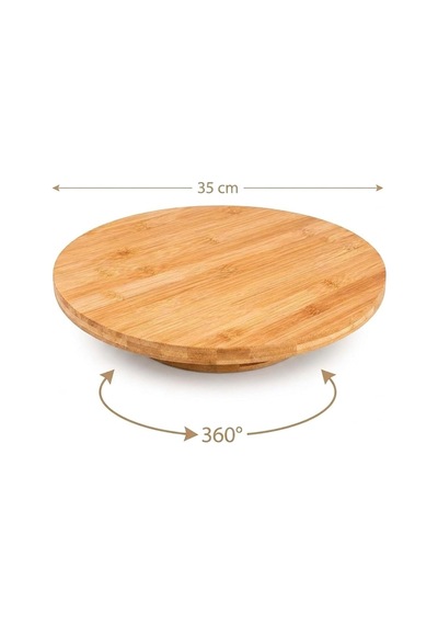 35 Cm Dönerli Bambu Yuvarlak Sunum Tepsisi, 360 Derece Dönebilen Pizza Ve Kahvaltı Sunum Tepsisi, Pizza Servis, Börek Servis, Peynir Ve Atıştırmalık Sunumu İçin Bambu Döner Tepsi 3535dnr Çok Renkli 35 Cm Dönerli Bambu Yuvarlak Sunum Tepsisi, 360 Derece Dönebilen Pizza Ve Kahvaltı Sunum Tepsisi, Pizza Servis, Börek Servis, Peynir Ve Atıştırmalık Sunumu İçin Bambu Döner Tepsi 3535dnr Çok Renkli