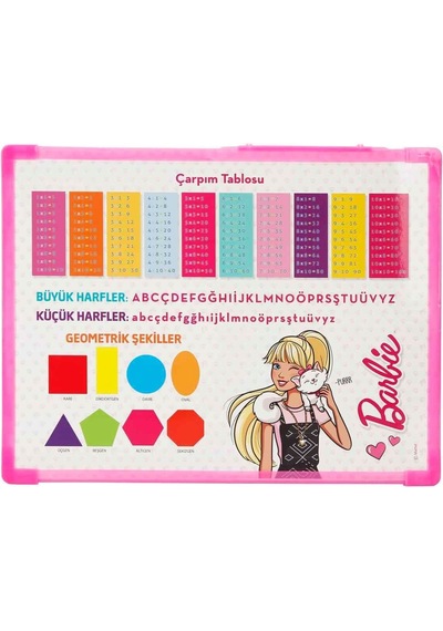 Dsn020 Barbie Abaküslü Yazı Tahtası Çok Renkli